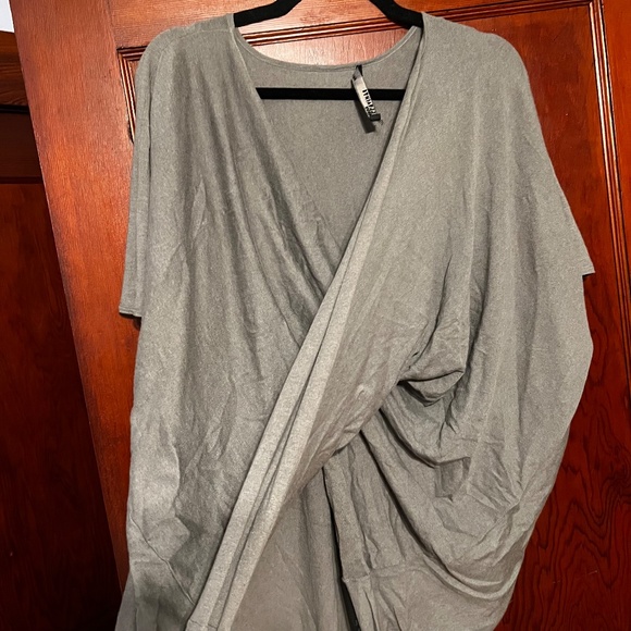 AllSaints Draped Crossover Wrap Top — Women’s Medium - Picture 9 of 9